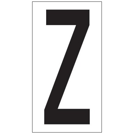 Bsc Preferred 3-1/2'' ''Z'' Vinyl Warehouse Letter Labels, 50PK BUY00021750